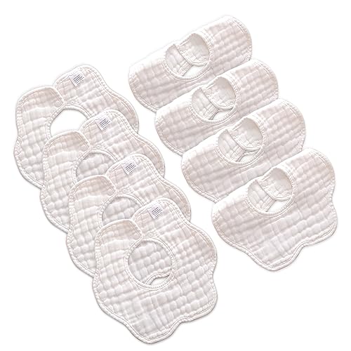Image of Baby Bibs Muslin Drool Teething Drooling Bibs for Baby Girl Boy Muslin Cotton