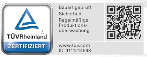 Smartwares Rauchmelder - Optischer Sensor - TÜV geprüft - Auswechselbare Batterie 1 Jahr - Testtaste - 85 dB - 10.044.62