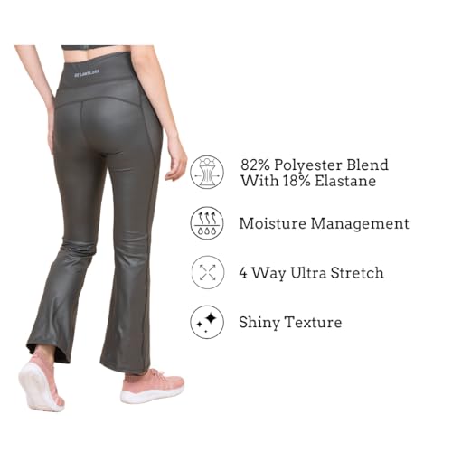 Image of 3rd Planet Women's High Waist Activewear Leggings | 4-Way Stretch, Sweat-Wicking, Non-See-Through Gym & Yoga Tights with Side Pockets | Comfortable Slim Fit Pants for Workout, Running & Fitness