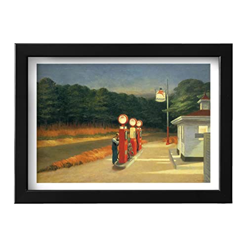 Impression d'art Edward Hopper Gas grand format pour un salon moderne