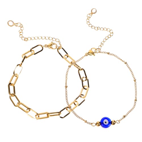 Bracelet œil acier inoxydable réglable VALICLUD discret pour femme