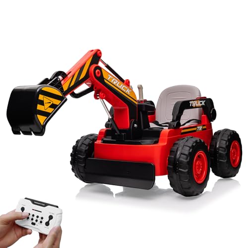 12V Kids Ride On Excavator Digger Truck with Remote Control