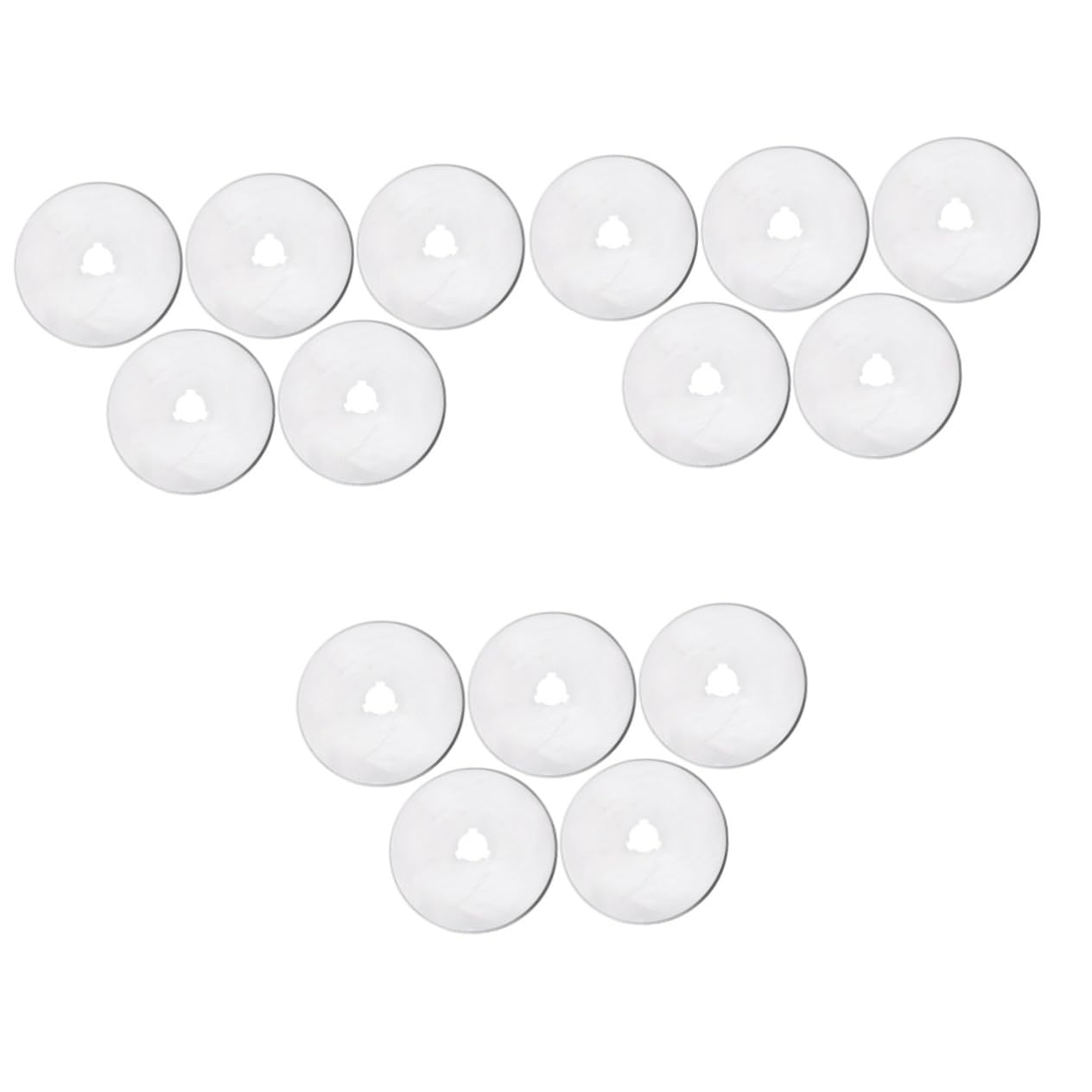 Operitacx 15piezas Cuchillas Circulares De Repuesto Para Cortadores Rotatorios Para Cortar Tela Papel y Cuero Con Estuche De Almacenamiento Plateado