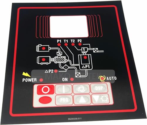 MAKO AIRTEK Keypad Membrane Compatible with Sullair (88290022-310 Keypad)