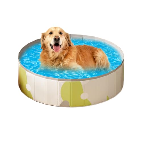 Hundepool Katzenschwimmbad, Tierbadwanne Anti-Rutschfaltbar Tragbarer Splash-Pool, Tierbadewanne Im Freien, Kinderpool Für Welpen Kätzchen Kinderspiel Backyard Wasserspaß Familie Sommeraktivität