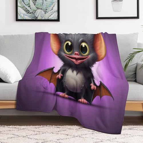 Couverture flannel motif diable avec impression numérique 3D - 3