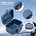 Yeory Worm Box, Plastic Fishing Live Bait Box, Breathable Holes Bait Bucket with Leakproof Lid, Clip on Worm Container for Belt