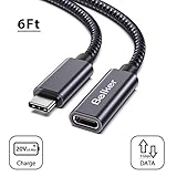 [page_title]-Belkertech USB C-Verlängerungskabel Typ C-Stecker auf Buchse Verlängerungskabel USB 3.1 (5 Gbps) Laden/Synchronisieren / 4K Video/Audio Verlängerungskabel für MacBook Pro 2016/2017 / 1.8M