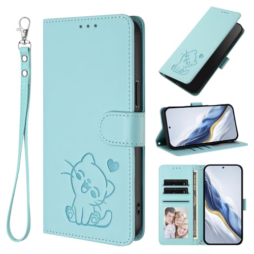 bojioderf Compatible con OPPO A92s PDKM00,Compatible con OPPO A92s PDKM00 Étui pour téléphone Avec Porte-Cartes Support rabattable Mint