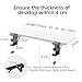 Sisyphy Ergonomics Desk Extender Tray, 25.2x9.5