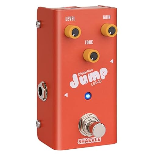 SHAEVLE Pedal de distorsión para guitarra estilo crunch: circuito totalmente analógico, bypass real y diseño compacto para un efecto similar al de un amplificador clásico JUMP(Crunch Distortion) | Ya disponible en tu tienda friki favorita! En mundofriki.es! SHAEVLE Pedal de distorsión para guitarra estilo crunch: circuito totalmente analógico, bypass real y diseño compacto para un efecto similar al de un amplificador clásico JUMP(Crunch Distortion) | Ya disponible en tu tienda friki favorita! En mundofriki.es!