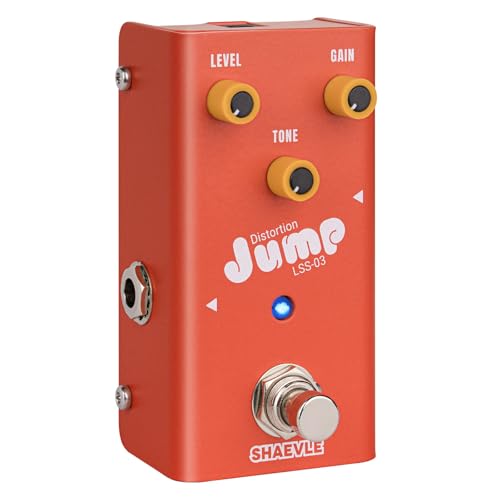 SHAEVLE Distortion Guitar Pedal Crunch-Style All-Analog Circuit True Bypass Compact Design for Classic Amp-Like Drive JUMP (Crunch Distortion)