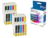  PREMIUM CARTOUCHE - 20 Cartouche Compatible pour EPSON T29XL T29 XL Noir (x8) + Cyan (x4) + Magenta (x4) + Jaune (x4) (Fraise) pour Epson Expression H
