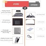 Bird Carrier Travel Cage with Stand (with Tray), Small Bird Travel Carrier for Parrot, Small Bird Cage for Travel Parakeet Carrier with Shoulder Strap, Side Access Window (Blue) - Image 3