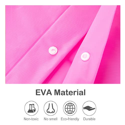 Image of Rain Poncho Raincoats for Adult Reusable - 2-5 Pack EVA Waterproof Rain Coat with Hood, Rain Gear for Men Women
