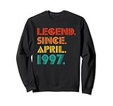 Photo Gallery legend since april 1997 retro year of birth birthday vintage felpa Photo Gallery legend since april 1997 retro year of birth birthday vintage felpa