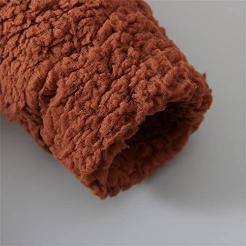 Fleece Sherpa Hooded Coat for Baby Girls Zipper Windproof Bear Ears Jacket Toddler Girls Adorable Solid Color Outwear4