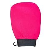 Stupid Happy Exfoliating Glove for Self Tan Prep & Removal | Deep Body Scrubber Glove for Dead Skin, Spray Tan Remover | Body Exfoliating Mitt for Smooth Skin, Dry Skin | Reusable Shower Glove