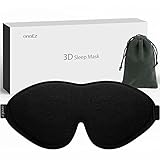 3D Schlafmaske für Herren und Frauen, onaEz 2022 Verbesserte Total Licht blockierendes Augenmaske, 12mm Vertiefte Augenhöhlen & erhöhen Nasenpads, Schlafbrille aus Seide für Reisen, Nickerchen