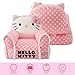 Sanrio Hello Kitty Figural Bean Bag Chair – Soft Structured Sofa with Armrests for Kids – Comfortable Seating for Bedroom or Playroom, Ages 3+