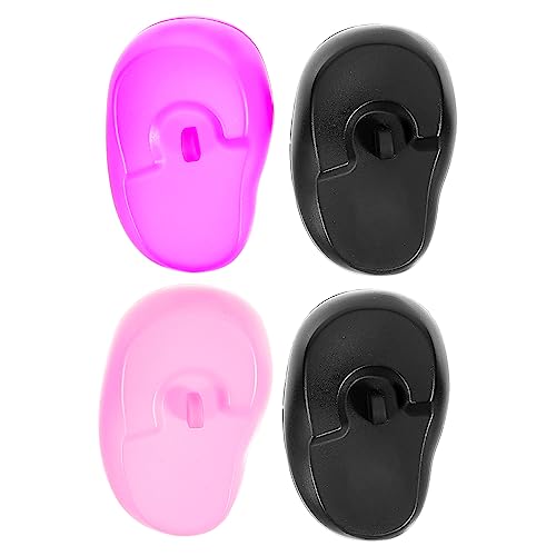 TOPPERFUN De Oídos Para Tinte De Cabello De Silicona Reutilizables, 4 Unidades, Tamaño, Protección Contra Químicos y Calor, Para Uso Salón o Casa
