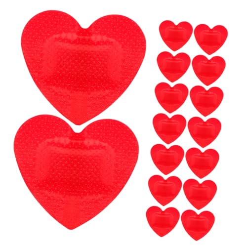 HIAKDOFT 20 piezas Vendajes Adhesivos Infantiles Forma de Corazón Unidades Parches Impermeables y Transpirables para Heridas Diseño Cómodo y Seguro para Niñas