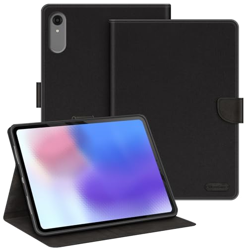 Funda Lenovo Xiaoxin Pad Pro 13 TB376FC cuero para ver series y trabajar en movilidad en negro