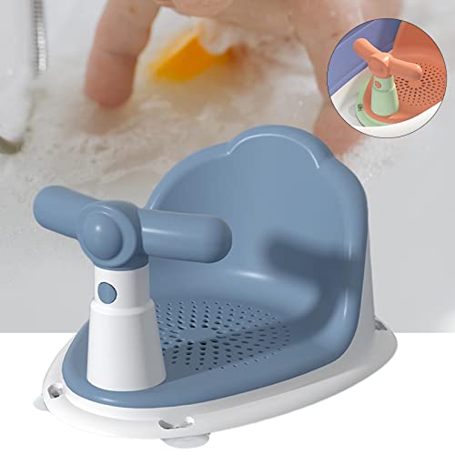 Baoblaze Baby Bath Seat, Baby Bathtub Seat Chair Floor Seat, Non Slip Portable Suction Cups Shower Stool Bath Seat Chair for Kids Newborn Over 6 Months, Blue - Image 6