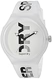 Étanchéité : 5 bars Superdry Hommes Analogique Quartz Montre avec Bracelet en Silicone SYG189W