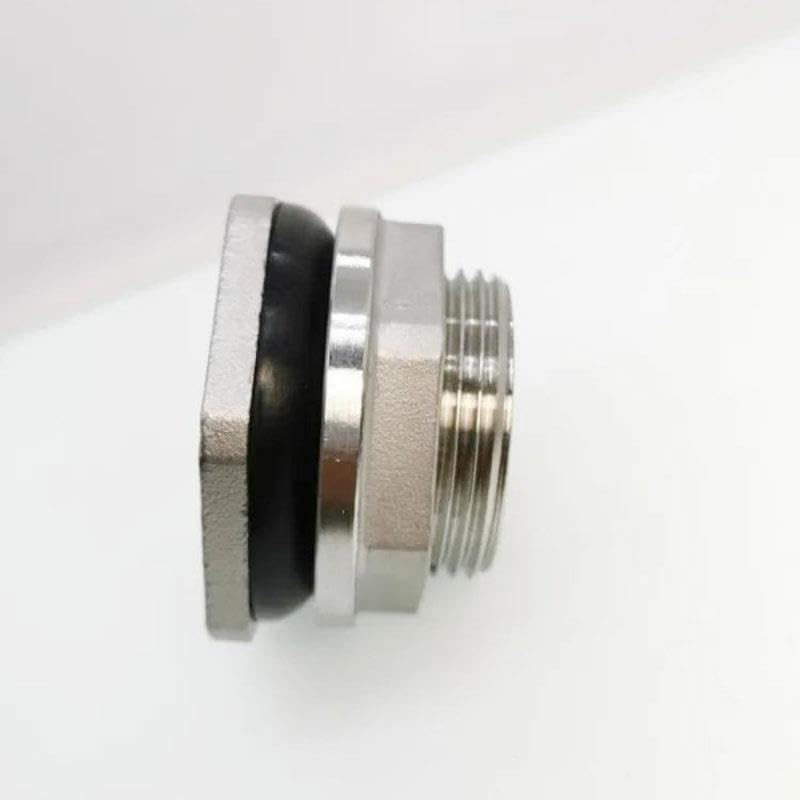 Conector de Drenaje de Orificio de Tanque de Agua, Montaje de tubería de Acero Inoxidable 304 Hembra BSP(1-1/4")