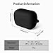 Geiomoo Silicone Case for Anker Soundcore C50i, Soft Flexible Scratch Resistant Protective Cover with Carabiner (Black)