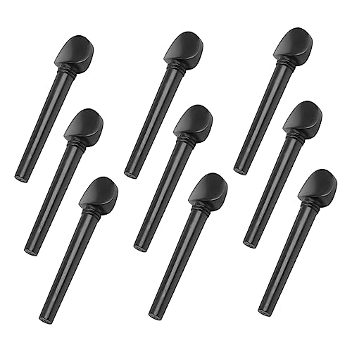 Toddmomy 12pcs Ebony Tuning Pegs for Durable Musical Instrument Accessories Replacement Parts for Improved Performance and Elegant Decoration