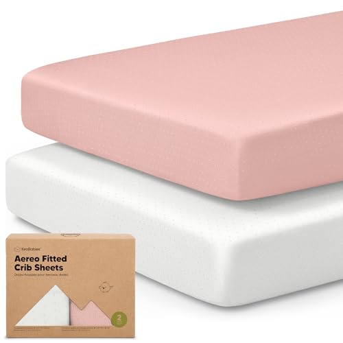 KeaBabies Rose Pink Fitted Crib Sheets