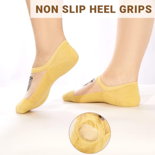 Image of Benefeet Sox Sheer No Show Socks Women Girls Cute Thin Mesh Low Cut Liner Socks for Loafers Boat Shoes