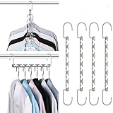 Giftol Space Saving Hangers Metal Hanger Magic Cascading Hanger Closet Clothes Organizer(20 Pack)
