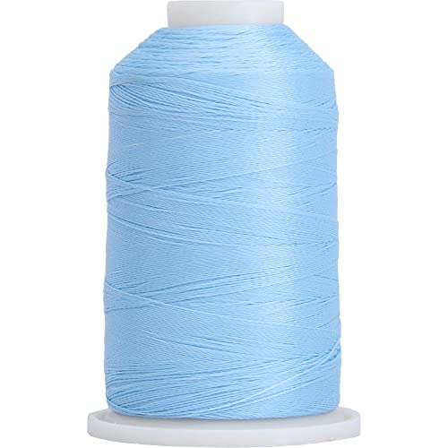 Image of ThreadArt Glow in the Dark Embroidery Thread, 1000M, Blue | Glow in the dark embroidery thread adds luminous detail to designs. Works with embroidery and sewing machines.