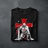 Mens T Shirt for St Georges Day - English Knight Patriotic Top England Celebration Tee, XL, White #4