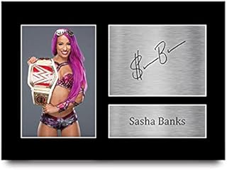 HWC Trading Sasha Banks Signed A4 Printed Autograph WWE Wrestling Print Photo Picture Display