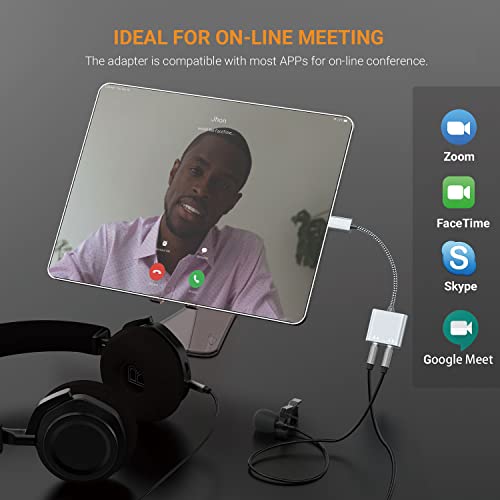 Image of Cubilux USB C Dual Headphones Splitter Compatible with iPhone 17 /16 /15, iPad Pro 13 /11 iPad Air 13 /11 iPad 11 /10, Type C to Double 3.5mm Audio Splitter, 2-Way Earphone Adapter for Phone, Tablet