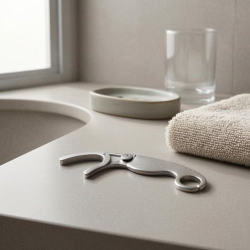 Image of Stainless Steel Floss Pick Reusable U-Bend Floss Pick Curved | Dental Floss & Flossers | Oral Care