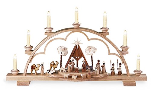 Rudolphs Schatzkiste Recentemente la Storia Santa dell'Arco della Candela elettrica Si Illumina, più Non Dipinto (230V 50Hz), 64x13x35cm