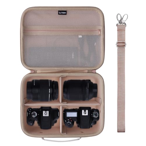 Funda mediana dura para cámara compatible con Canon y Sony