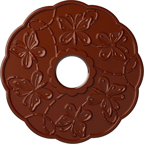 Image of Ekena Millwork CM17TSFIFDecorative Ceiling Medallions Modeled After Original Historical Patterns & Designs, FireBrick