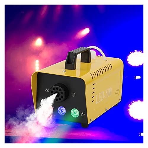 Máquina de humo Halloween 500W con luces LED RGB y control remoto para bodas y efectos en escenario miniatura 2