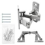 Fence Gate Hinges，Steel Frame Hinges,180 Degree Open,Weld onto The Gate or Screw mounting，Max Load 440LB for Swing Door Gate（2 Pack）
