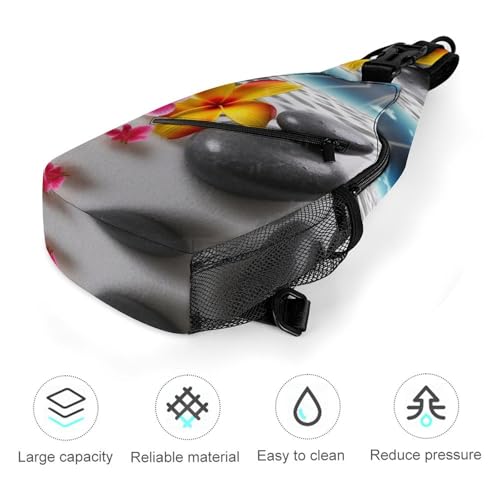 Mochila tipo bandolera Tropical Flower unisex miniatura 5