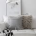 Home Brilliant Pillow Covers 18x18 Set of 2 Decorative Throw Pillow Case Mongolian Faux Fur Cushion Cover, 45x 45cm, Light Grey