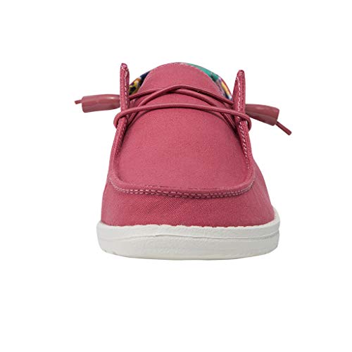 Image of HEYDUDE Women's Wendy Chambray | Women's Shoes | Women's Lace Up Loafers | Comfortable & Light-Weight