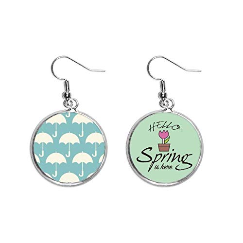 Pendientes de paraguas blanco ideales para tus looks de tardeo