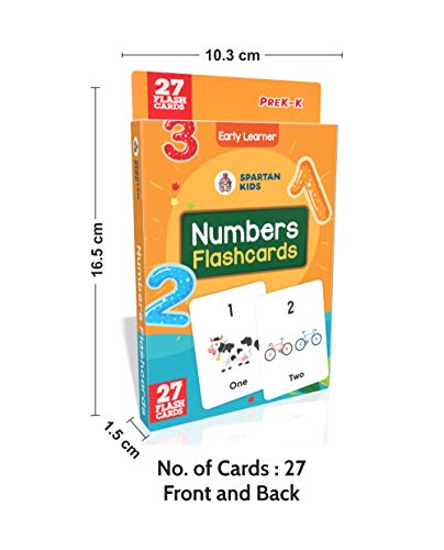 Image of Spartan Kids Flash Cards for Kids (Mega Combo Pack) Numbers, Alphabets, and Vegetables Flash Cards for Kids